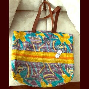 Handmade Quilt type Shopping/Crafts Tote